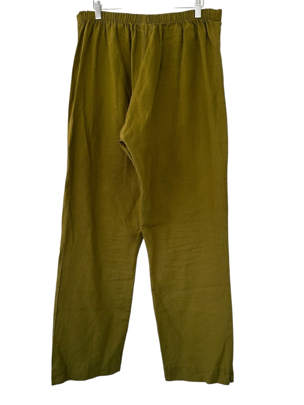 Bryn Walker • Flat Front Pull On Linen Pants - Picture 2 of 8